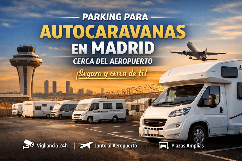 Parking autocaravanas aeropuerto Madrid